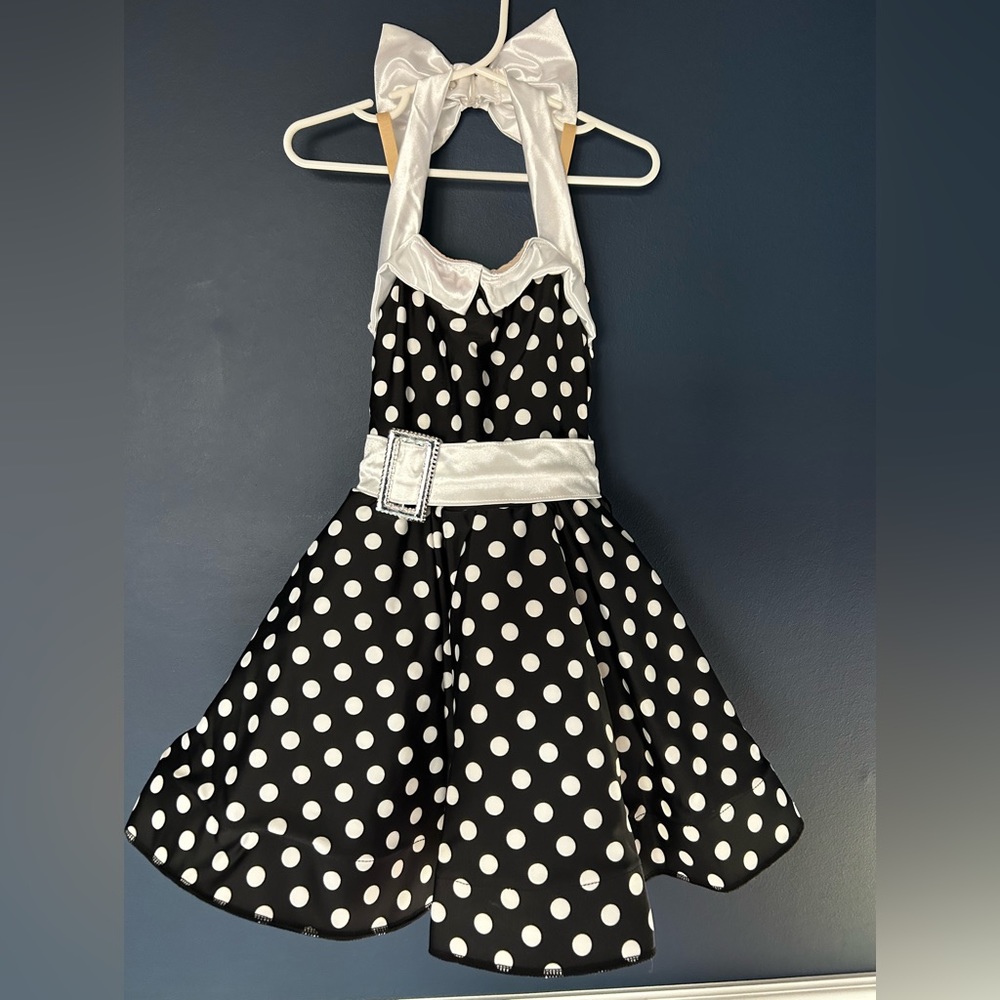 Youth Small polka dot dance recital / costume dress